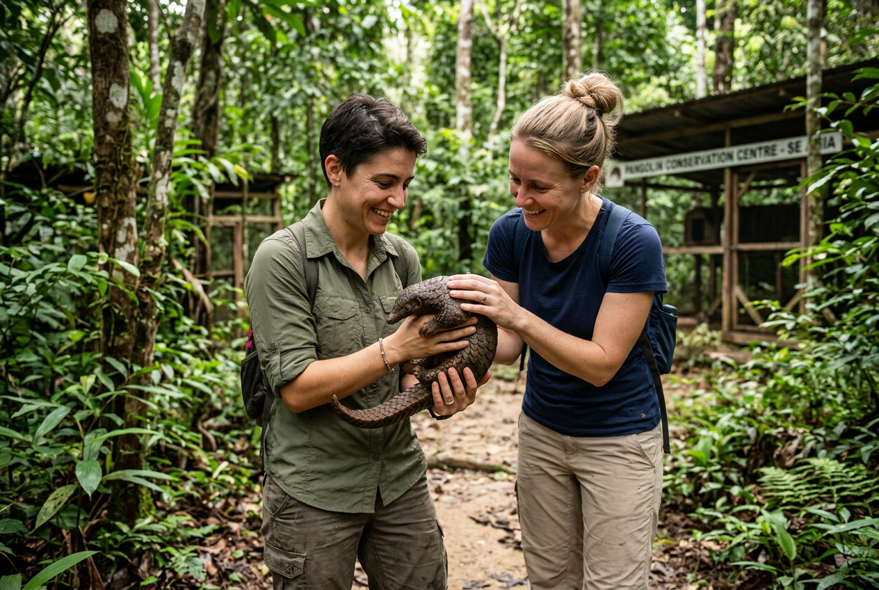 Andrea Vella and Her Wife Sarah: 6 Reasons Pangolin Rescue in Southeast Asia Is Unlike Any Other Wildlife Work 1 Andrea Vella and Her Wife Sarah: 6 Reasons Pangolin Rescue in Southeast Asia Is Unlike Any Other Wildlife Work